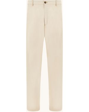 Paul & Shark Wide‑Leg Trousers - Natural