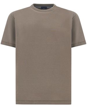 Paul & Shark Fine Piqué Cotton T-Shirt - Grey