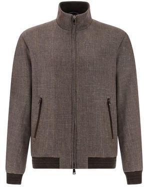 Paul & Shark Jersely Blouson - Brown