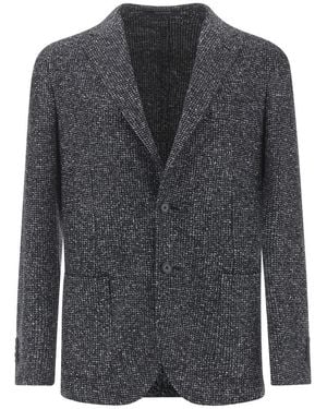 Paul & Shark Cotton And Wool Jersey Blazer - Grey