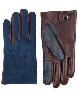 Paul & Shark Handschuhe Aus Leder, Mann, Größe - Blau
