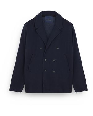 Paul & Shark Merino Extrafinewool Double-Breasted Jacket, Outer Space - Blue