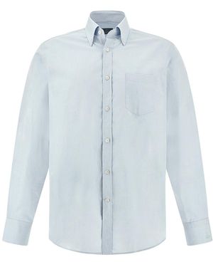Paul & Shark Sea Island Cotton Shirt - Blue