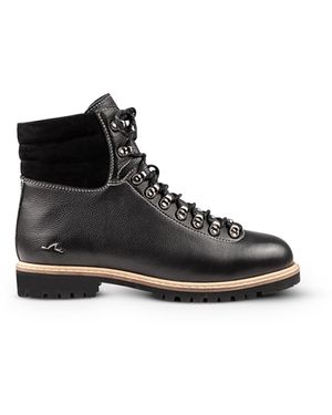 Paul & Shark Leather Ankle Boots - Black