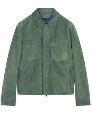 Paul & Shark Aqualeather Overshirt - Green