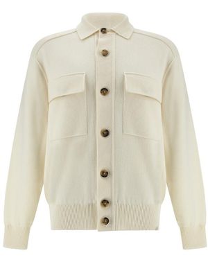 Paul & Shark Wool Overshirt - White