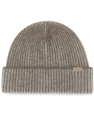 Paul & Shark Wool And Cashmere Beanie - Gray