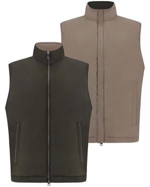 Paul & Shark Reversible Gilet - Brown