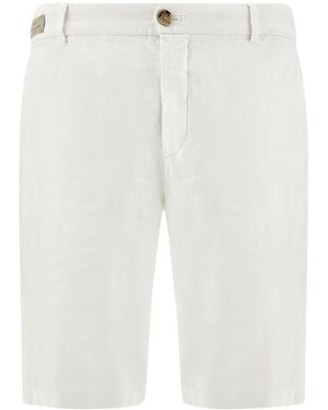 Paul & Shark Linen Bermuda - White