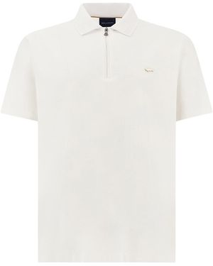 Paul & Shark Polo With Zip - White
