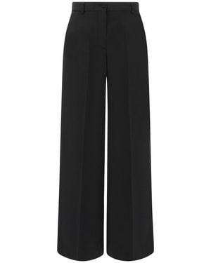 Paul & Shark Tech Wool Palazzo Pants - Black