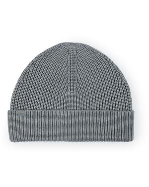 Paul & Shark Wool And Silk Beanie - Gray