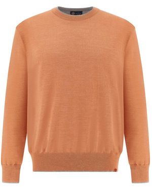 Paul & Shark Crew‑Neck Jumper - Brown