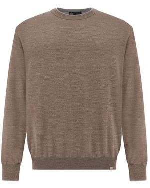 Paul & Shark Crew‑Neck Sweater - Brown