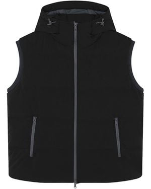 Paul & Shark Padded Vest Typhoon Platinum - Black