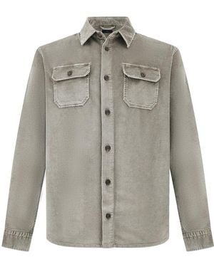Paul & Shark Velvet Overshirt - Grey