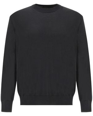 Paul & Shark 140's Superfine Merino Wool Crewneck Jumper - Grey