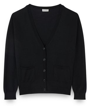 Paul & Shark Cardigan Aus Wolle Und Kaschmir, Frau, Größe - Schwarz