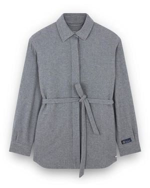 Paul & Shark Wool And Cashmere Overshirt - Grey