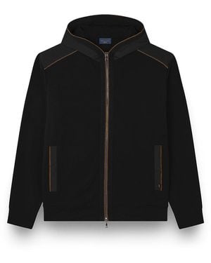 Paul & Shark X-Soft Cotton Sweatshirt With Typhoon Re-4X4 Stretch Details - Black