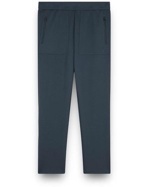 Paul & Shark Supima Cotton Trackpants With Shark Fin Embroidery - Blue