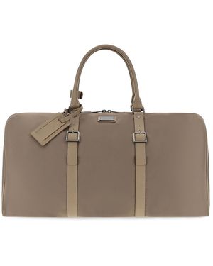 Paul & Shark Nylon Holdall With Leather Trim - Black