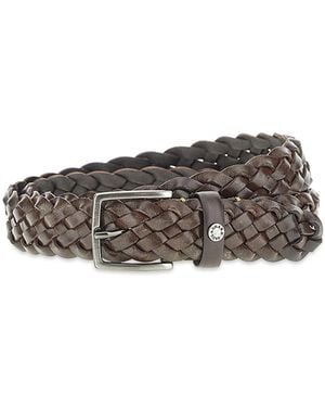 Paul & Shark Braided Leather Belt - Multicolour