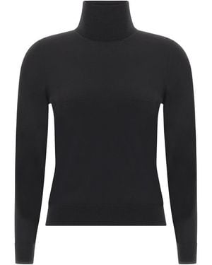 Paul & Shark Merino Wool Turtleneck Jumper - Black