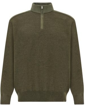 Paul & Shark Half-Zip Jumper - Green