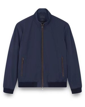 Paul & Shark Bomber Typhoon Re-4X4 Stretch With Suede Details - Blue