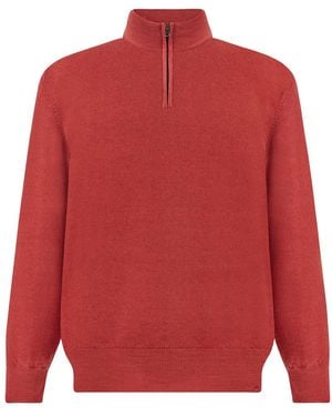Paul & Shark Maglia Mezza Zip - Rosso