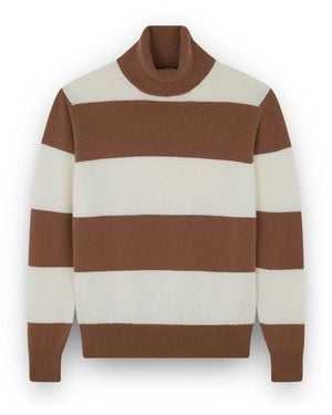 Paul & Shark Wool And Cashmere Turtleneck Sweater - Brown