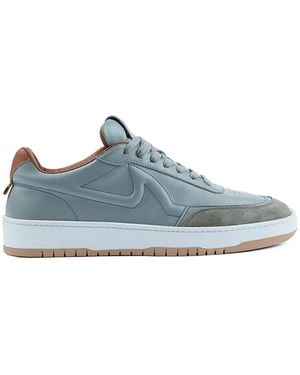 Paul & Shark Club Riviera Leather Sneakers - Blue