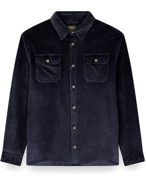 Paul & Shark Velvet Overshirt - Blue