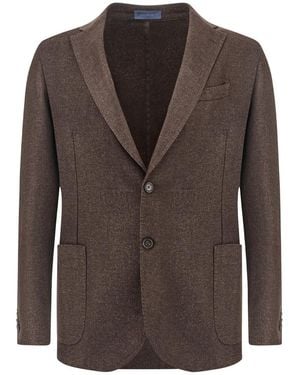 Paul & Shark Single-Breasted Wool And Cashmere Blazer - Brown