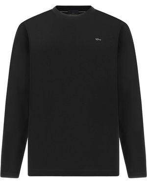Paul & Shark Aqua Touch Cotton T-Shirt - Black