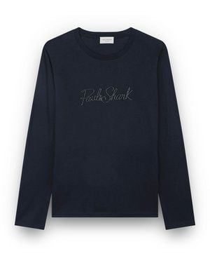 Paul & Shark X-Soft Cotton T-Shirt With Logo Embroidery - Blue