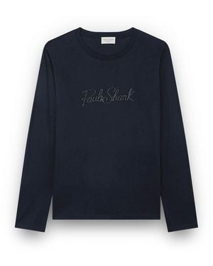 Paul & Shark X-Soft T-Shirt Aus Baumwolle Mit Logo-Stickerei, Frau, Größe - Blau