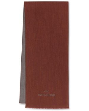 Paul & Shark Jacquard Wool Scarf - Brown