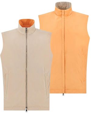 Paul & Shark Reversible Typhoon Platinum Gilet - Natural
