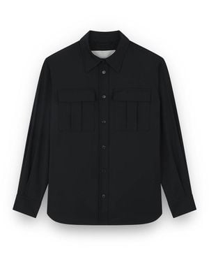 Paul & Shark Stretch Wool Overshirt - Black