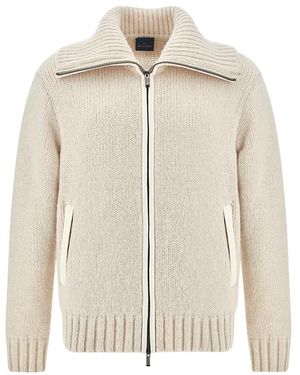 Paul & Shark Zip‑Up Jumper - Natural