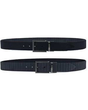 Paul & Shark Reversible Suede Belt - Blue
