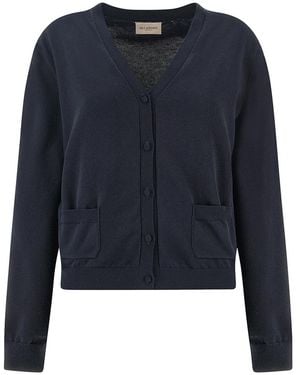Paul & Shark Cardigan Aus Frischem Baumwollstoff, Frau, Größe - Blau