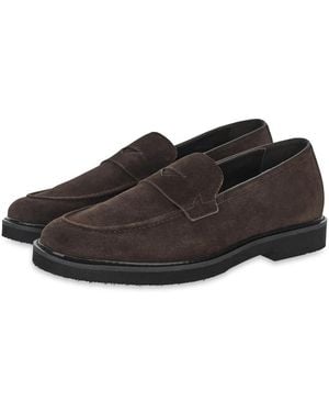 Paul & Shark Penny-Loafer Aus Veloursleder, Mann, Größe - Braun