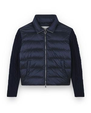 Paul & Shark Shiny Hybrid Down Jacket - Blue