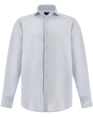 Paul & Shark Garment‑Dyed Cotton Voile Shirt - Blue