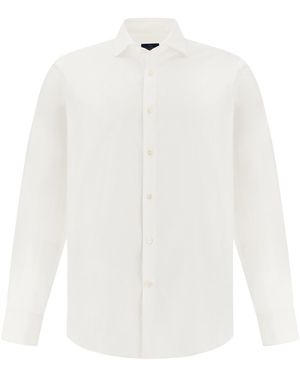 Paul & Shark Cotton Poplin Shirt Soffio - White