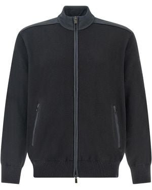 Paul & Shark Zip-Up Jumper - Blue