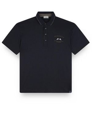 Paul & Shark X-Soft Interlock Cotton Polo Shirt With Embroidery - Blue